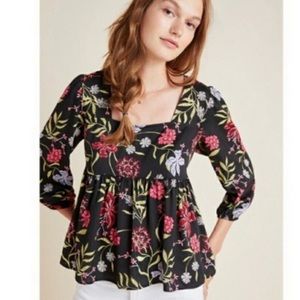 Anthropologie Floral Shirt / blouse